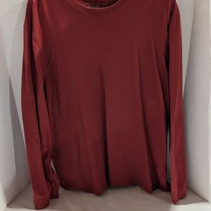 Eddie Bauer long sleeve pullover T-shirt top Legendwash Mens XL rust